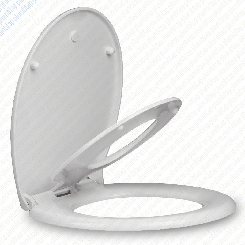 2 in 1 Child & Family Top Fixing Soft Close White Toilet Seat • Potty